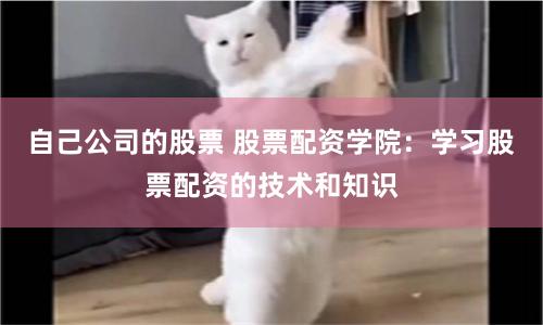 自己公司的股票 股票配资学院：学习股票配资的技术和知识